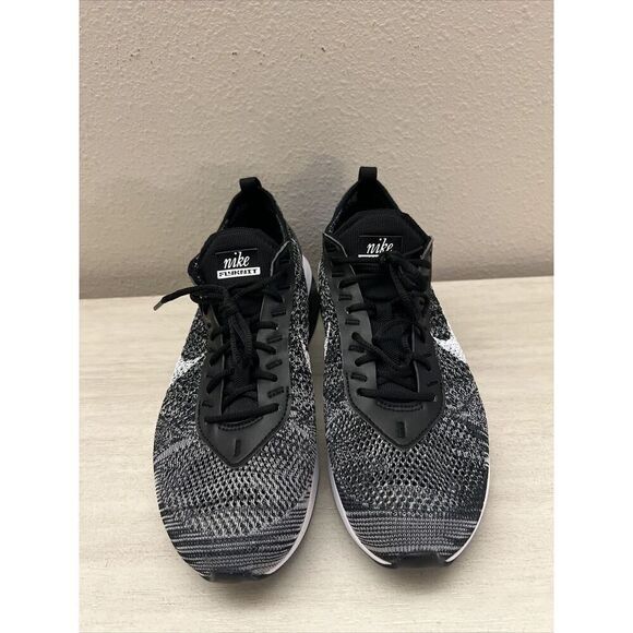 Nike DJ6106-001 Men’s Sz 7 Women Sz 8.5 Air Max Flyknit Racer Black - Picture 7 of 11